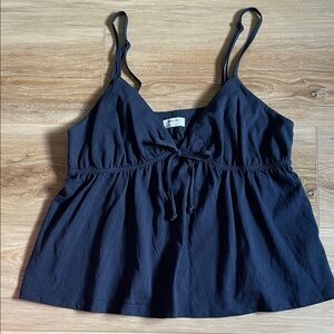 Aritzia Sunday Best Navy Blue Spaghetti Strap V-Neck Camisole size Large